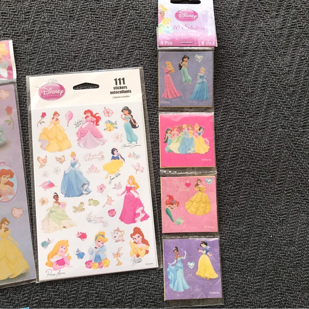 NWT Disney Princess Sticker Collection Hello Kitty Dora Explorer Mickey Mouse - Picture 4 of 7